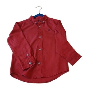 Calvin Klein Jeans Shirt Long sleeve Boy Size 5 Burgundy
